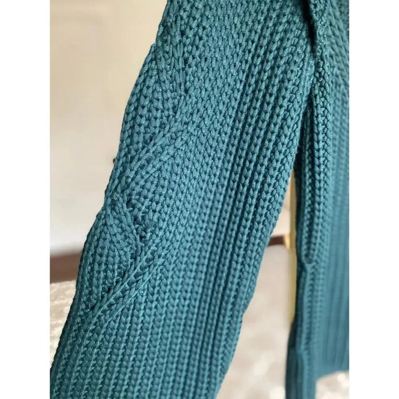 NWT Express Knit Sweater Waffle Preppy Romantic Autumn Boho Parisian Scandal M - Picture 4 of 9